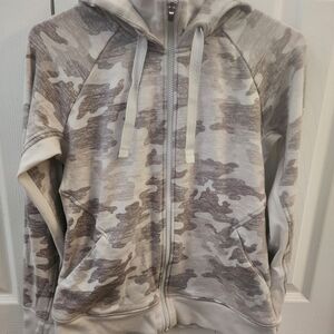 Athleta Gray Zip-Up Hoodie